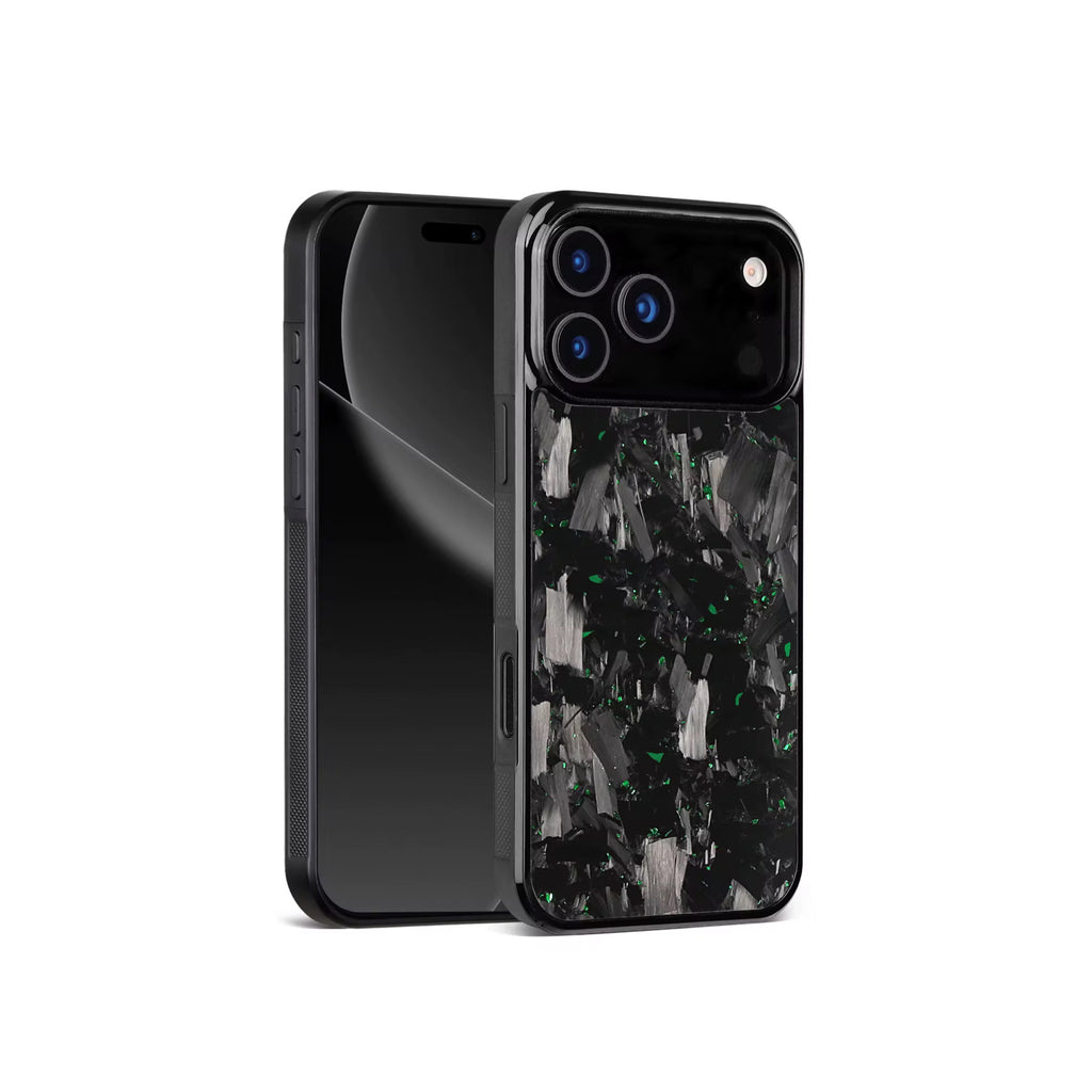 VANTA Series - Forged Carbon Fiber iPhone Case - Black | Green