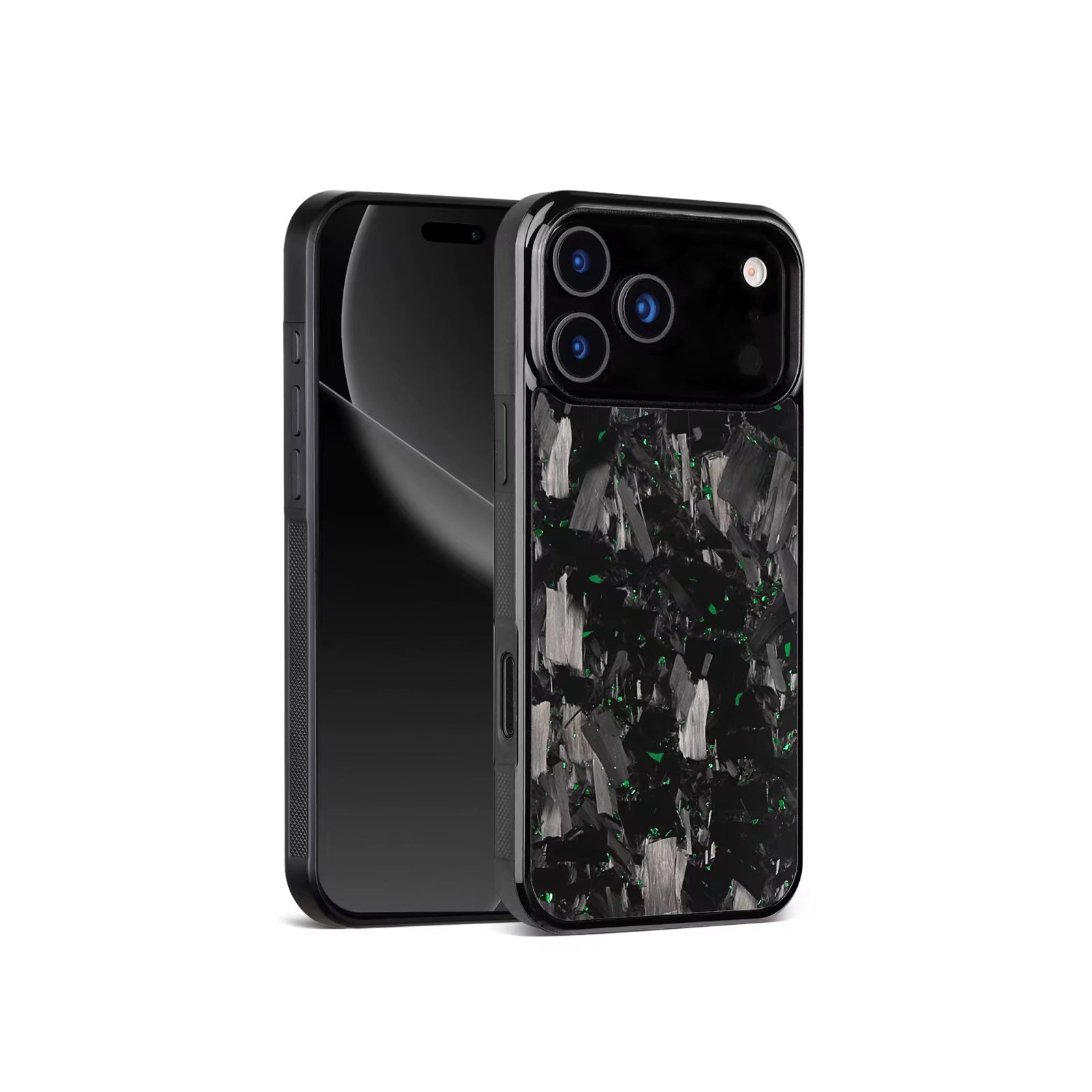 VANTA Series - Forged Carbon Fiber iPhone Case - Black | Green