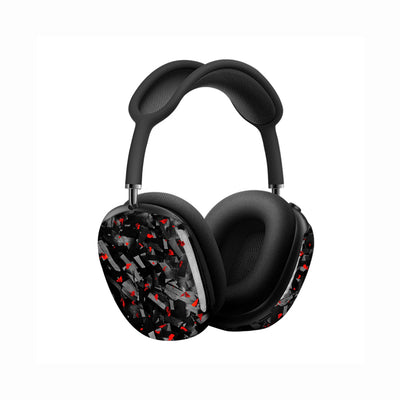 Apple AirPods Max | Red Flake Forged Carbon Fiber Case