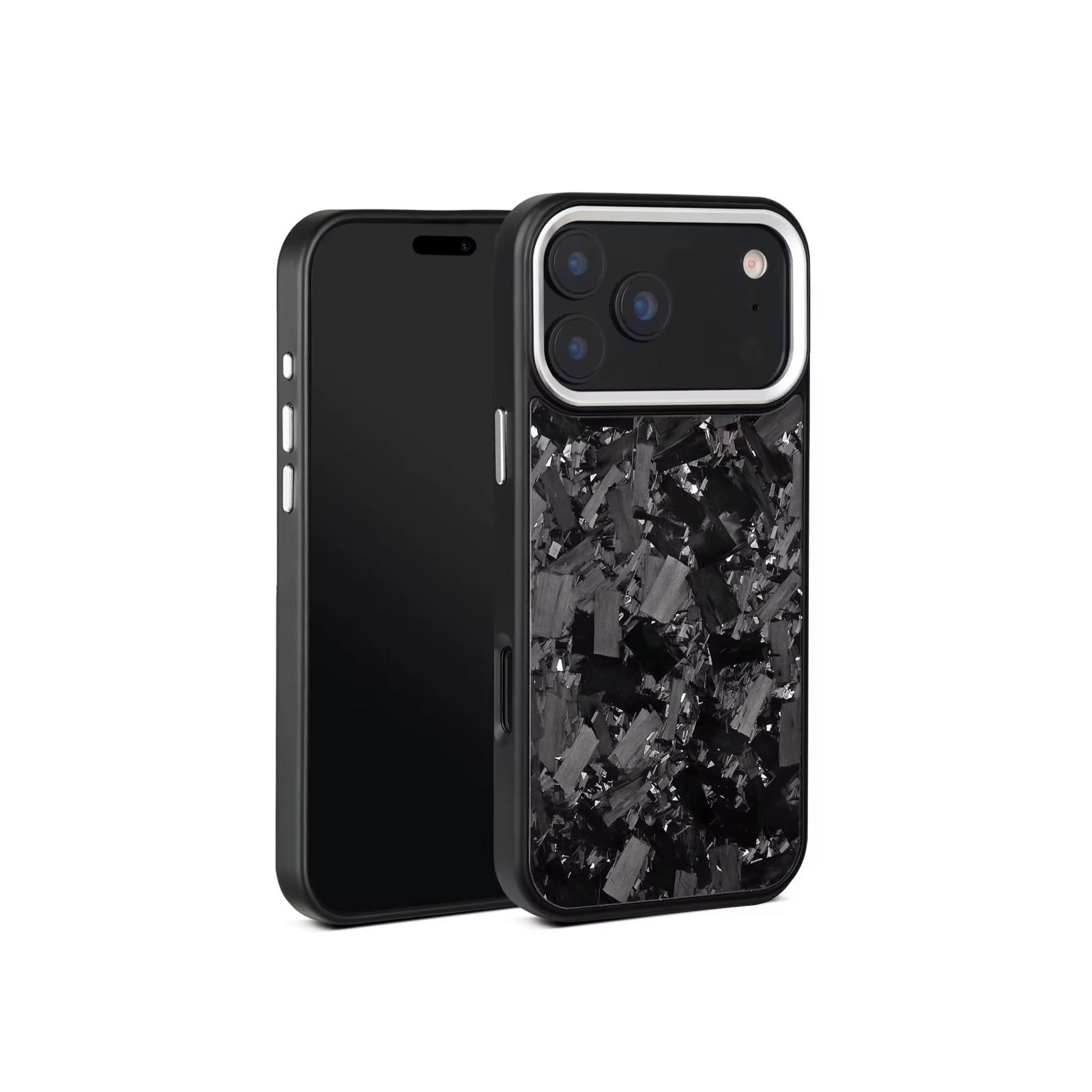 VANTA Series - Forged Carbon Fiber iPhone Case - Silver | Silver