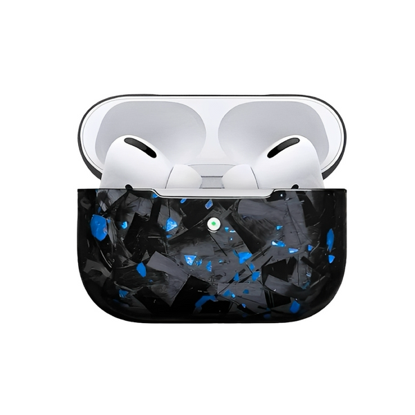 Forged Carbon Fiber AirPods Case Blue