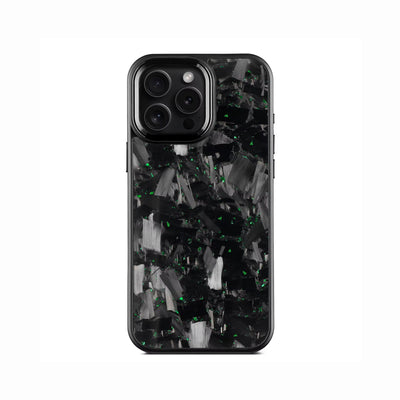 VANTA Series - Forged Carbon Fiber iPhone Case - Black | Green
