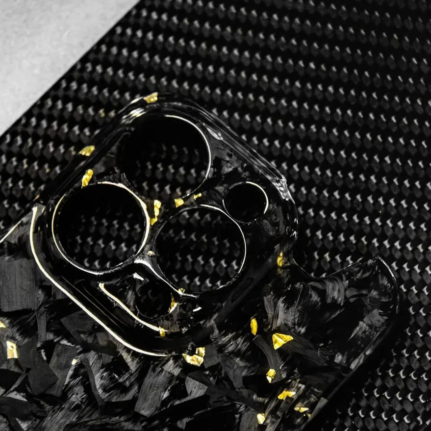 Forged Carbon Fiber iPhone Case V3 - Gold