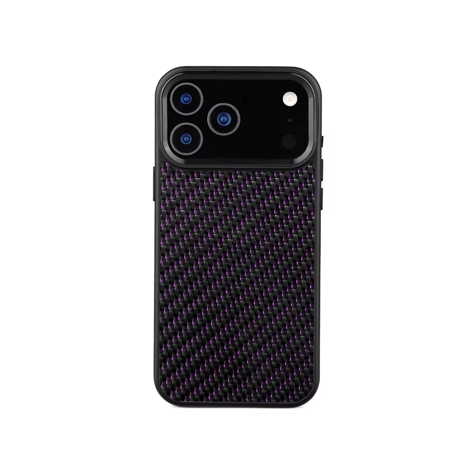Ultra Thin Magnetic Carbon Fiber iPhone Case - Purple 3K Twill