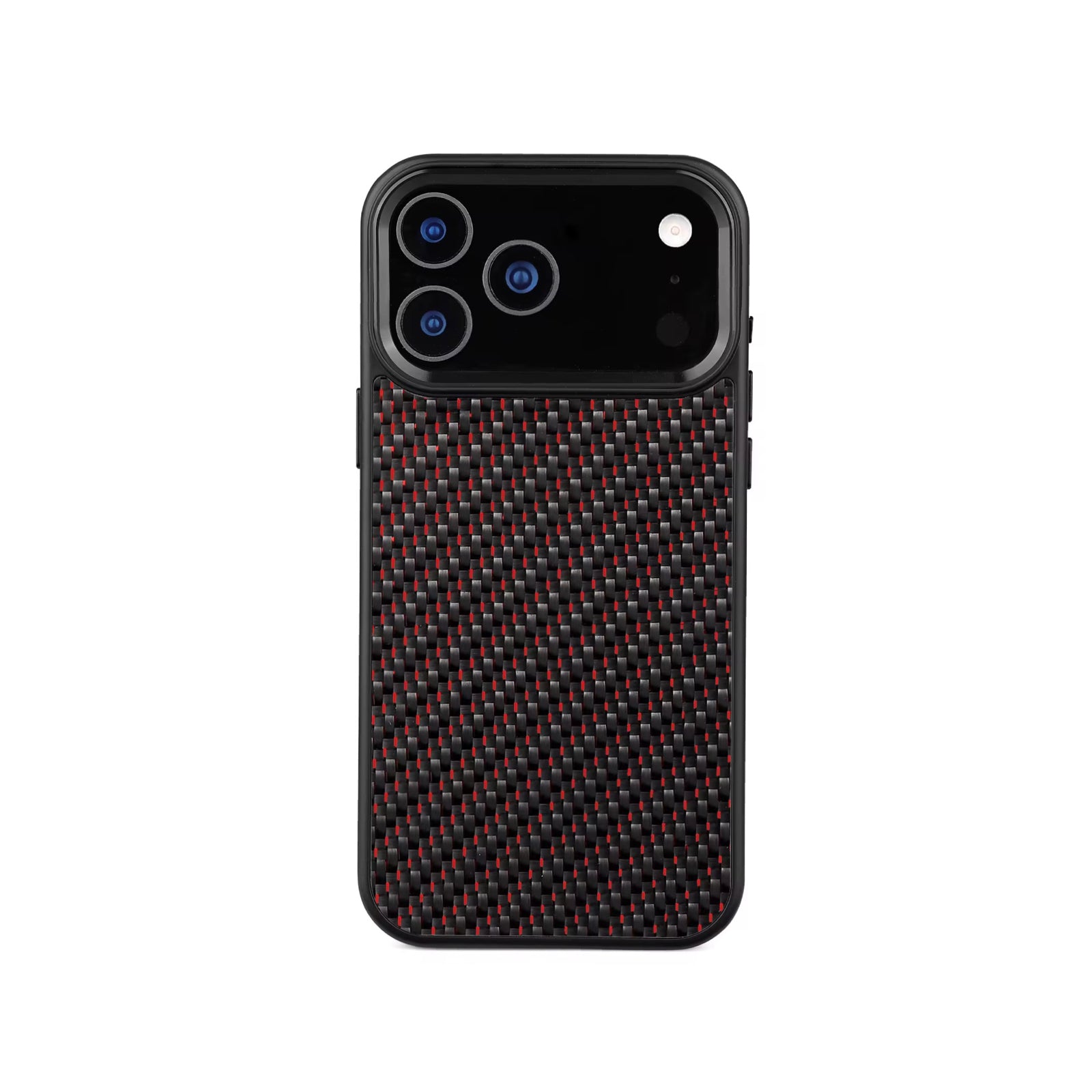 Ultra Thin Magnetic Carbon Fiber iPhone Case - Red 3K Twill
