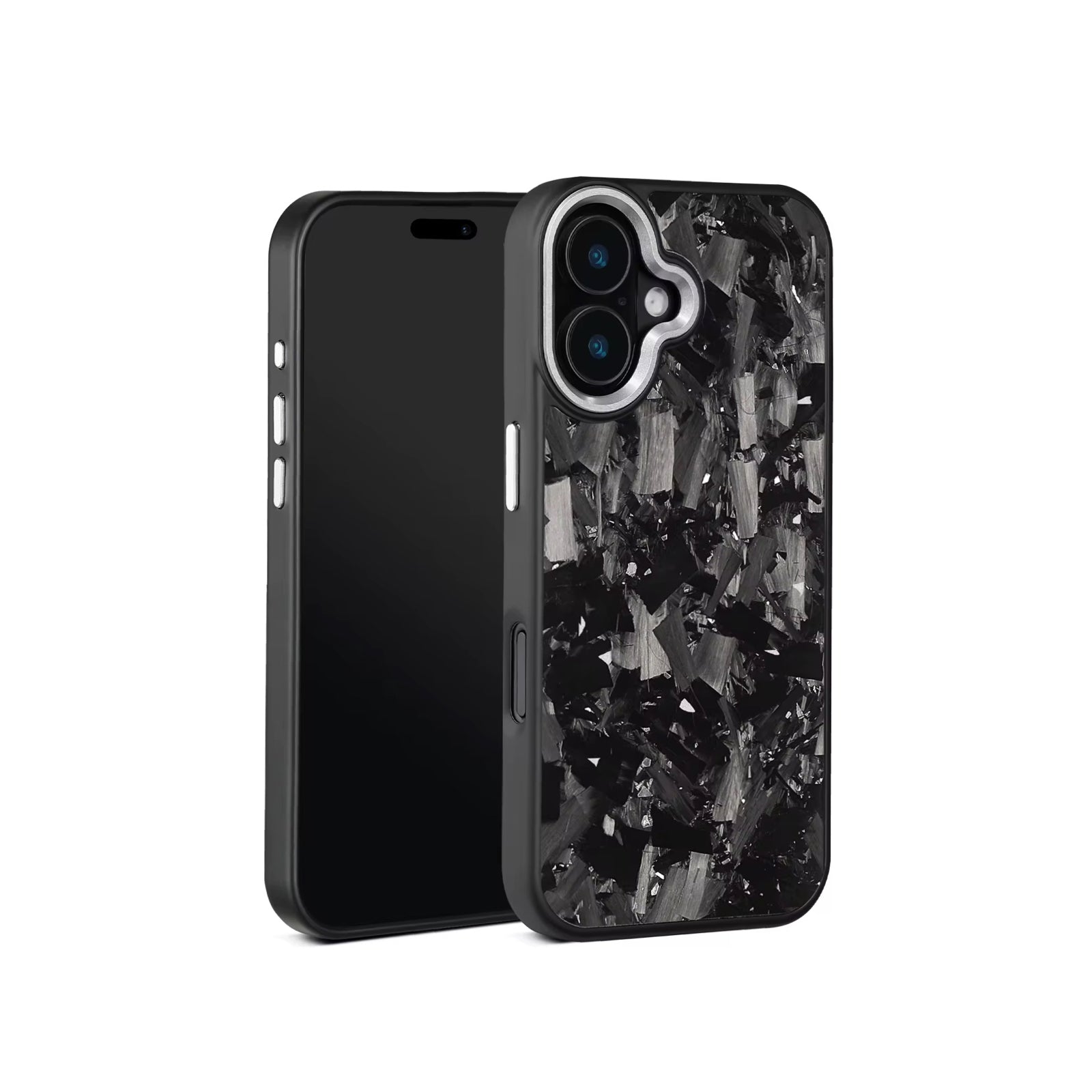 VANTA Series - Forged Carbon Fiber iPhone Case - Silver | Silver
