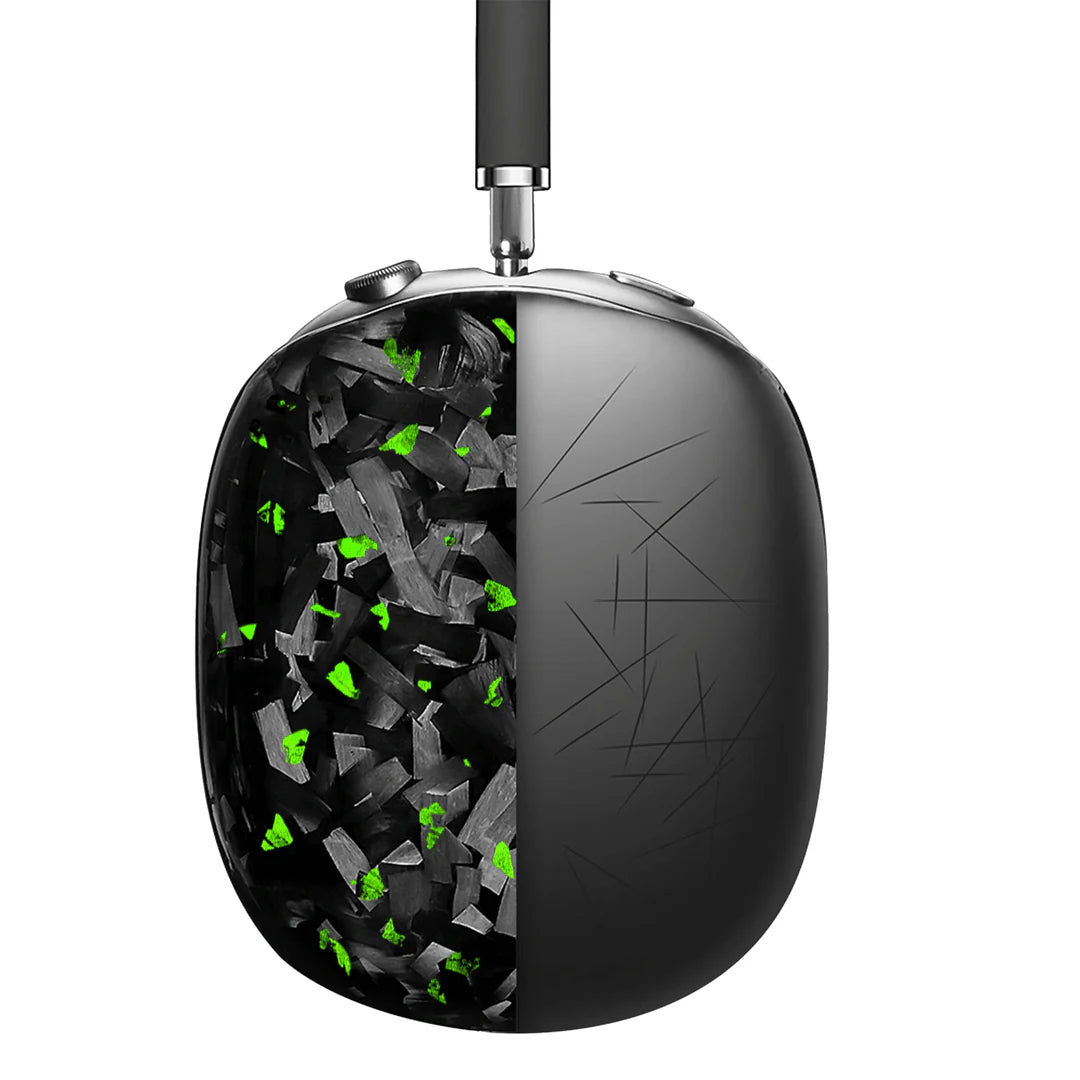 Apple AirPods Max | Green Flake Forged Carbon Fiber Case