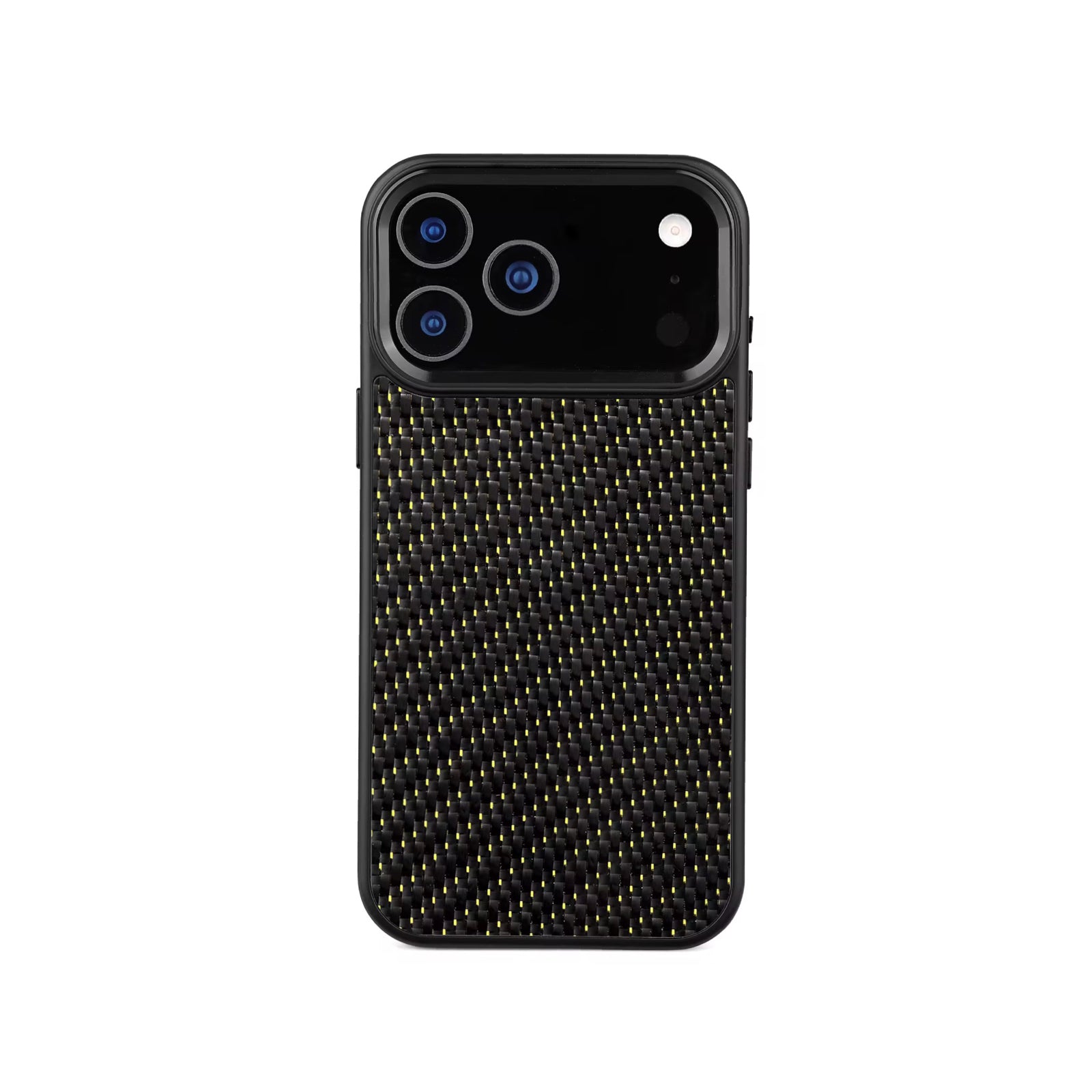 Ultra Thin Magnetic Carbon Fiber iPhone Case - Yellow 3K Twill