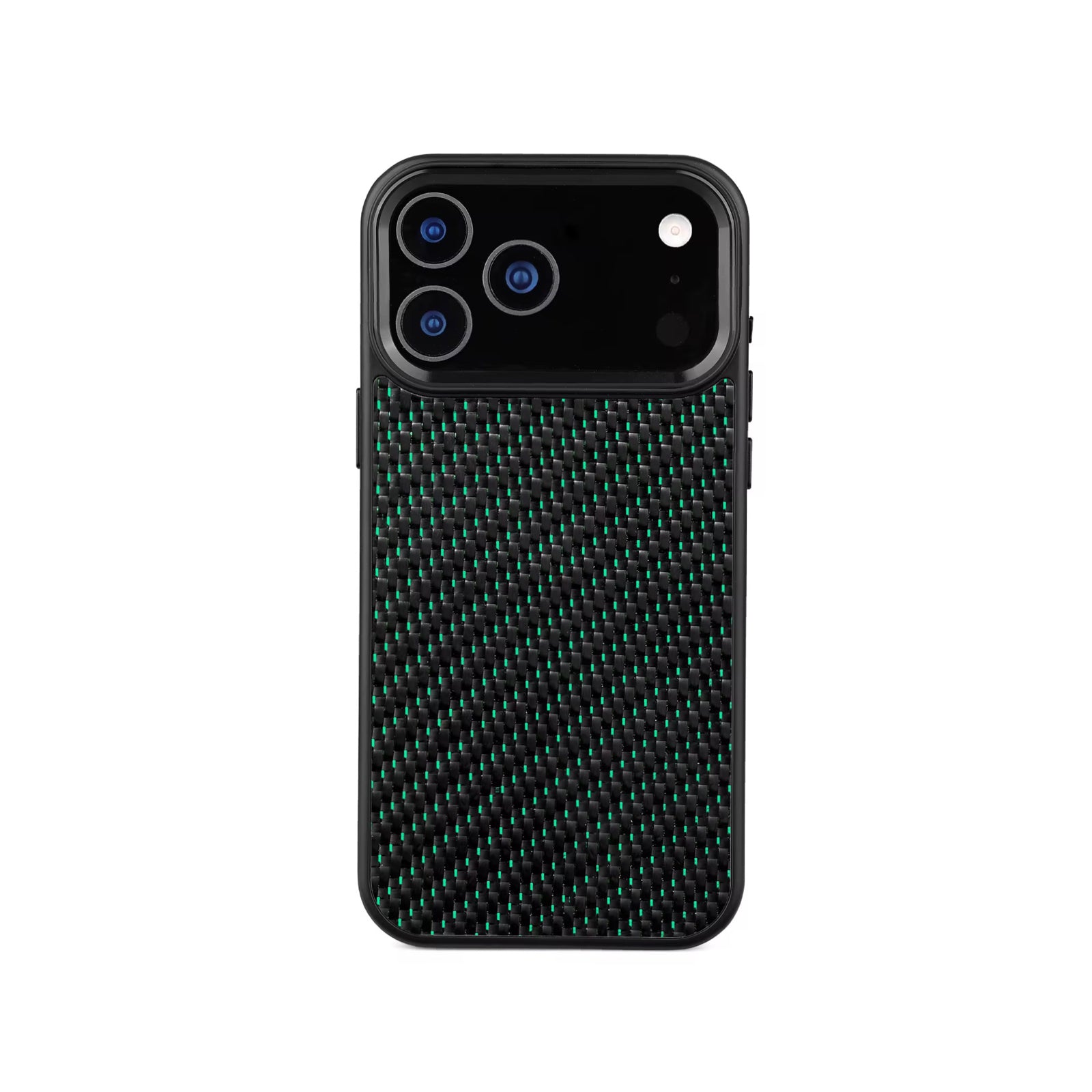 Ultra Thin Magnetic Carbon Fiber iPhone Case - Green 3K Twill