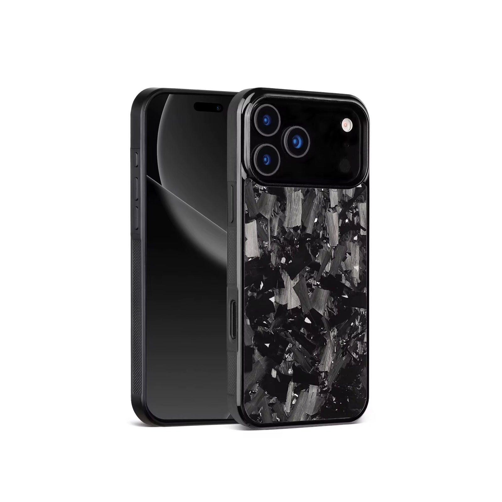 VANTA Series - Forged Carbon Fiber iPhone Case - Black | Silver