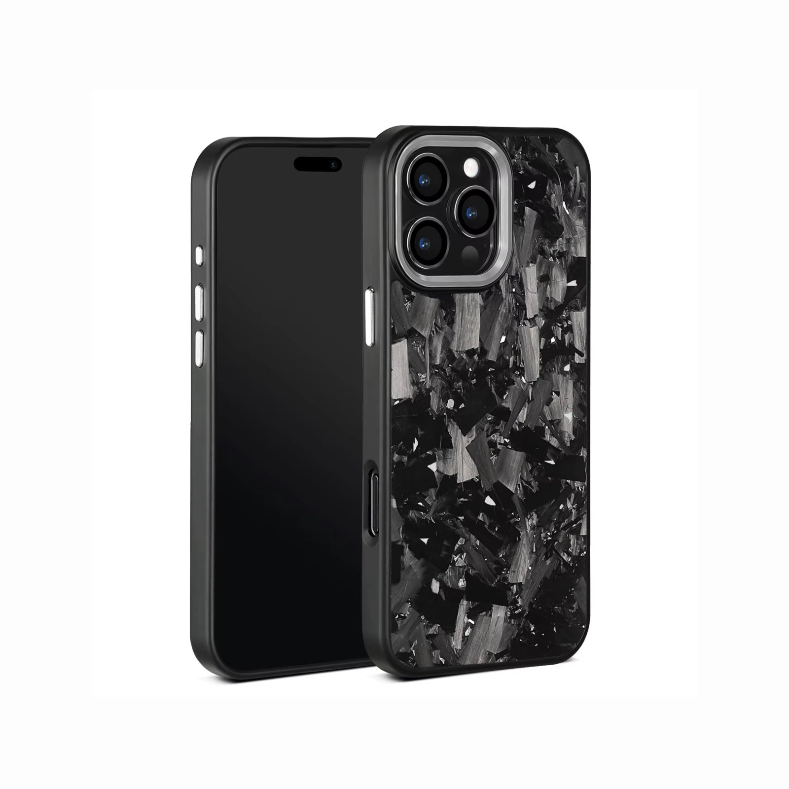 VANTA Series - Forged Carbon Fiber iPhone Case - Silver | Silver